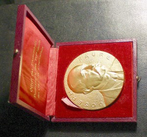 Франция Медаль 188гр 68мм позолоч. Серебро 1940