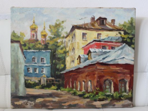 Картина "Проходной дворик на Ордынке"