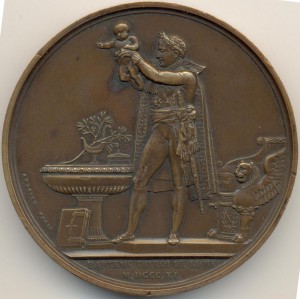 Франция. Медаль на крещение Короля Римского, 9 июня 1811 г.
