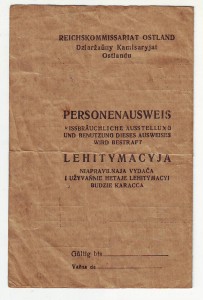 Легітымацыя - Personenausweis , редкость !
