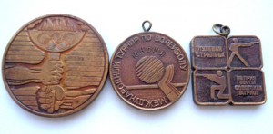 3 спортивные медали в бронзе периода СССР.