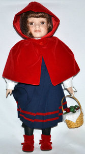 Кукла "Красная шапочка" фарфор