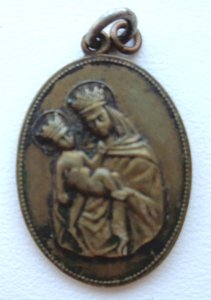 Образок Святая Мария с сыном.