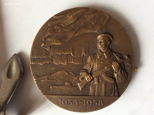 Медаль XXV лет Северному флоту.
