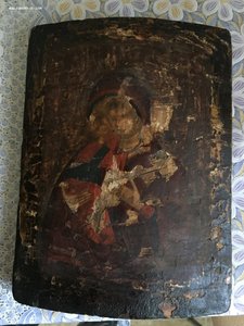 икона Владимирская богородица 17век