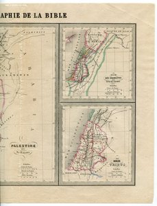 Карта 1868 г. Святая Земля Палестина Израиль Иудея