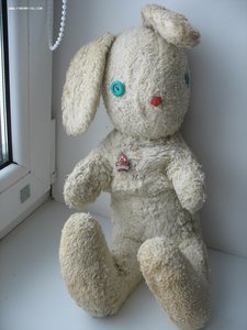 Игрушка кролик(заяц)плюшевый из СССР