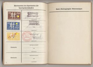 Спортивный билет Германского трудового фронта