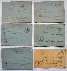 Немецкие письма полевой почты 24277, 55123