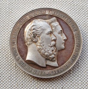 Медаль память 25летия брак. Великой Княгини Российской Ольги