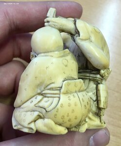 Дореволюционная статуэтка Нэцкэ. Слоновая кость. Япония