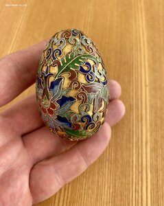 Пасхальное яйцо в эмалях. 7 цветов эмалей.