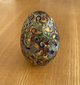 Пасхальное яйцо в эмалях. 7 цветов эмалей.