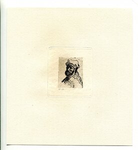 Рембрандт гелиогравюра Еврей с кудрявой бородой