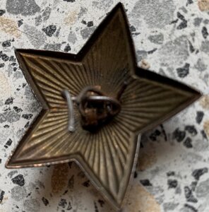 какарда звезда на фуражку 37мм -1941-1943гг