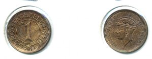 Сейшелы 1 цент, 1948