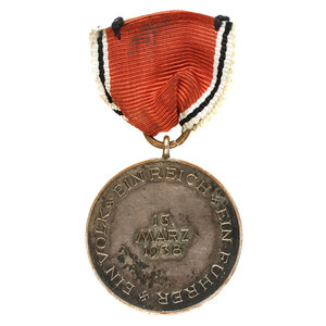 Германия. Медаль "В память 13 марта 1938 года".