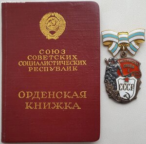Материнская Слава 1ст. № 129.963 с орденской на русскую