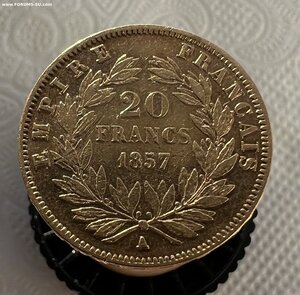 20 франков 1857 года, Наполеон III