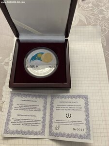 Казахстан 16 грамм золота 999.9 и 46.2 сер полный комплект