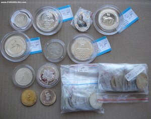 Серебро монеты и монетовидные жетоны от 77р/гр