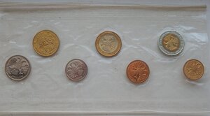 Набор монет 1992 г. + жетон. СПМД (в мондворовской упаковке)