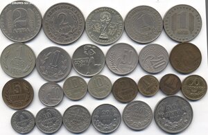 Монеты Болгарии. !912-1981 - 25 шт